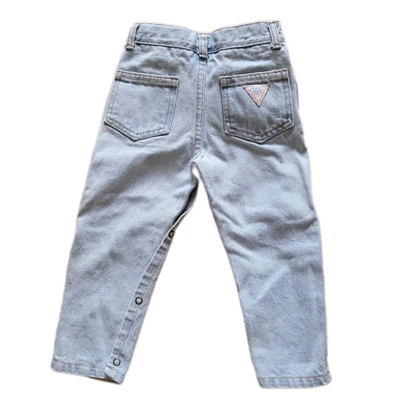 Vintage Baby Guess Light Wash Blue Jeans Size 4 Years - Picture 5 of 9
